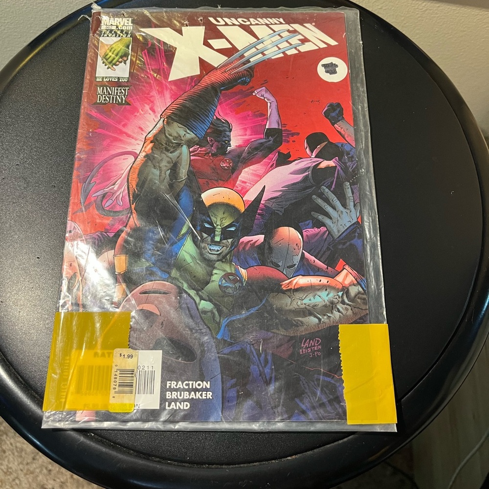 Marvel Uncanny X-Men Comic with Red and Blue Cover
